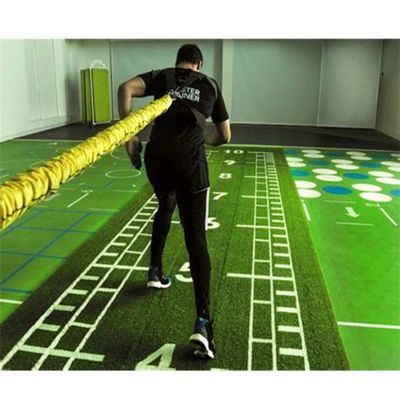 Pavimento fitness da 15 mm Giardino di ginnastica erba artificiale per palestra Marrone misura 3/16 pollici Durable