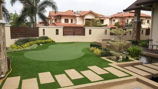 DORELOM 15mm Artificiale per l'impianto di erba verde per il golf 4*25m Larghezza del palo