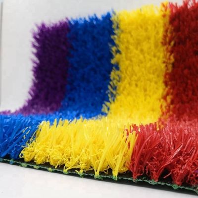 Rosso Giallo Blu Violare Artificiale Bambini Erba Piana Arcobaleno Pista Densità 22050 punti/mq