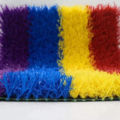 Rosso Giallo Blu Violare Artificiale Bambini Erba Piana Arcobaleno Pista Densità 22050 punti/mq