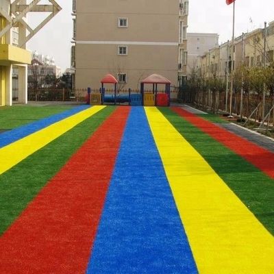 Rosso Giallo Blu Violare Artificiale Bambini Erba Piana Arcobaleno Pista Densità 22050 punti/mq