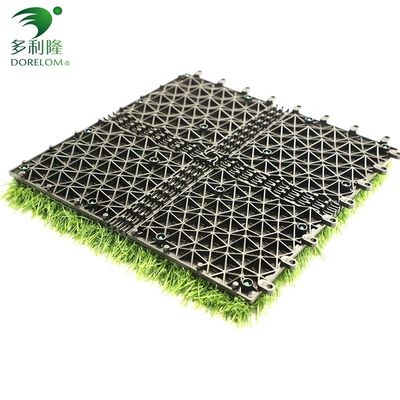 Piastrelle di erba artificiale 30x30cm 3cm Alte Pacco di fieno Verde Adatto per interni ed esterni