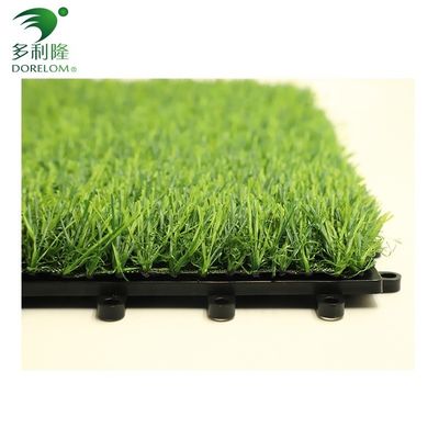25-60 mm altezza di pila piastrelle di erba artificiale con doppio supporto in PU