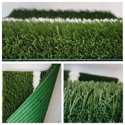 Piastrelle di erba artificiale giallo verde rosso per giardini da calcio e pavimenti sportivi