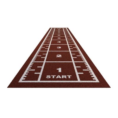 15 mm di altezza di pila Gym Sled pavimento con sport erba artificiale e logo personalizzato