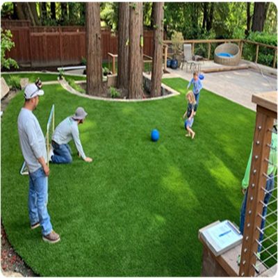 Pavimento da giardino per sport erba sintetica artificiale paesaggio tappeto di erba 40 mm nero verde colore