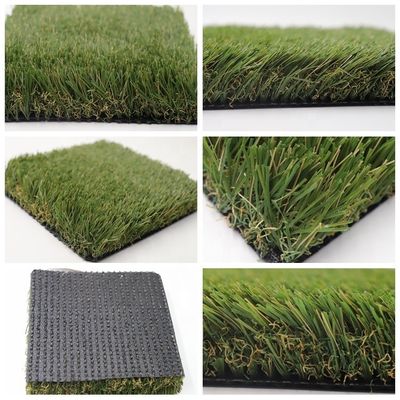 Protezione UV ad alta densità erba artificiale tappeto verde residenziale con riempimento da 6 mm