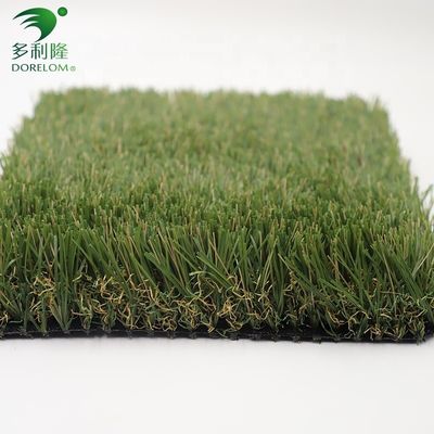 Protezione UV ad alta densità erba artificiale tappeto verde residenziale con riempimento da 6 mm