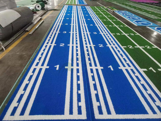 Piana di ginnastica di erba artificiale verde pre-confezionata per palestra pista di corsa Power Sledding 15mm Altezza del palo