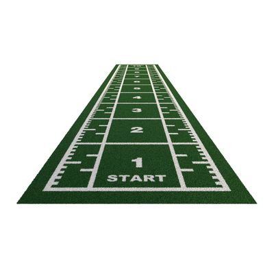 Formazione sportiva PE Riempimento di tappeto artificiale sintetico verde tappeto di erba per giardino
