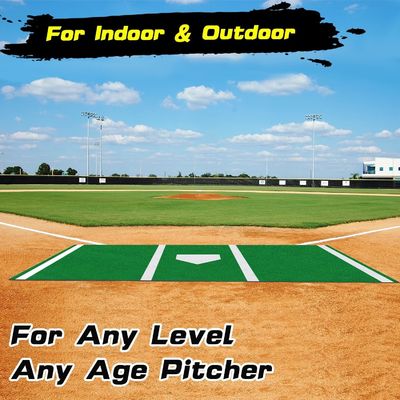 Matto da battuta da baseball per allenamenti all'aperto al coperto 15 mm Altezza della pila 3/16 pollici