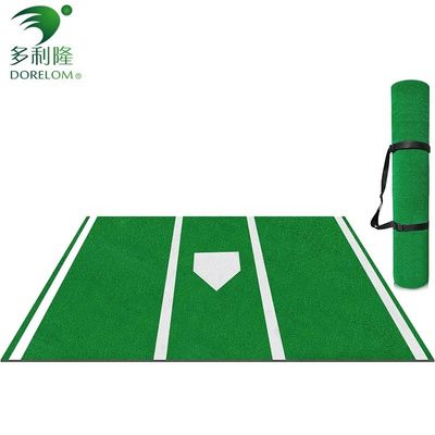 Matto da battuta di baseball non scivolo interno/esterno Matto da battuta portatile di softball con piastra di casa