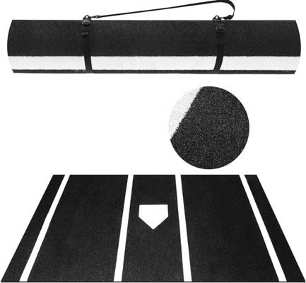 Matto da battuta di baseball non scivolo interno/esterno Matto da battuta portatile di softball con piastra di casa