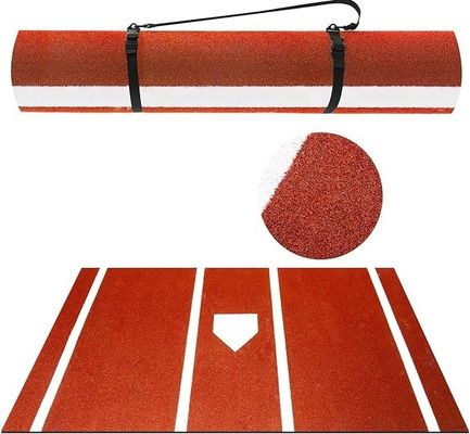 Matto da battuta di baseball non scivolo interno/esterno Matto da battuta portatile di softball con piastra di casa