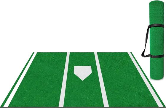 Matto da baseball verde/azzurro/rosso 12' x 6' Altezza della pila 15mm Allenamento indoor outdoor