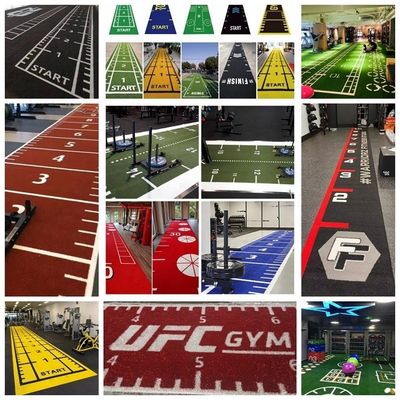 3/16&quot; di calibro erba artificiale per pavimenti per palestra fitness verde rosso nero blu bianco rosa