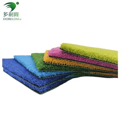 Double PP NET PU supporto di erba artificiale verde per palestra fitness pavimenti da cinese