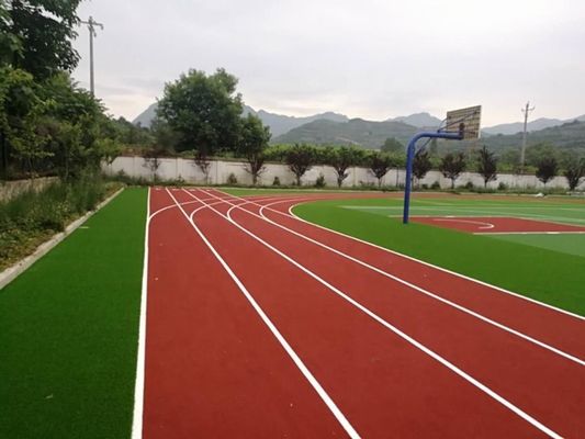 Erba artificiale rossa per il badminton