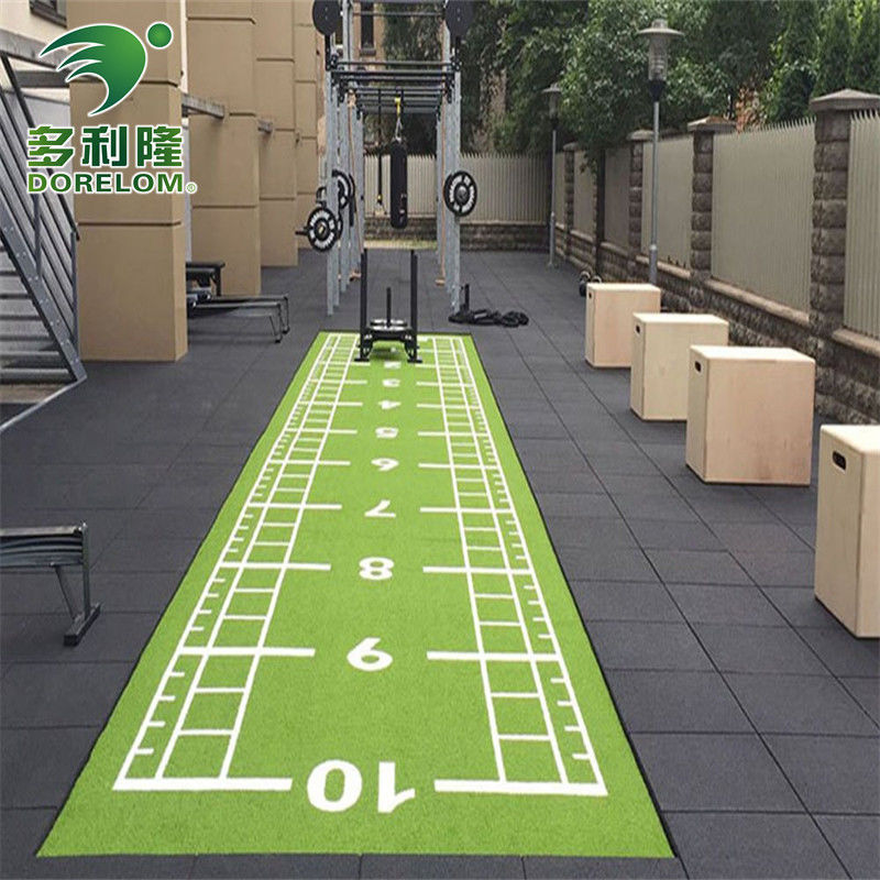 Numeri segnati Dorelom PE Gym tappeto di erba artificiale per allenamento fisico e pista di slitta