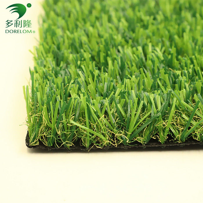 Erba artificiale verde senza riempimento da 25 mm per sport in aree commerciali e residenziali